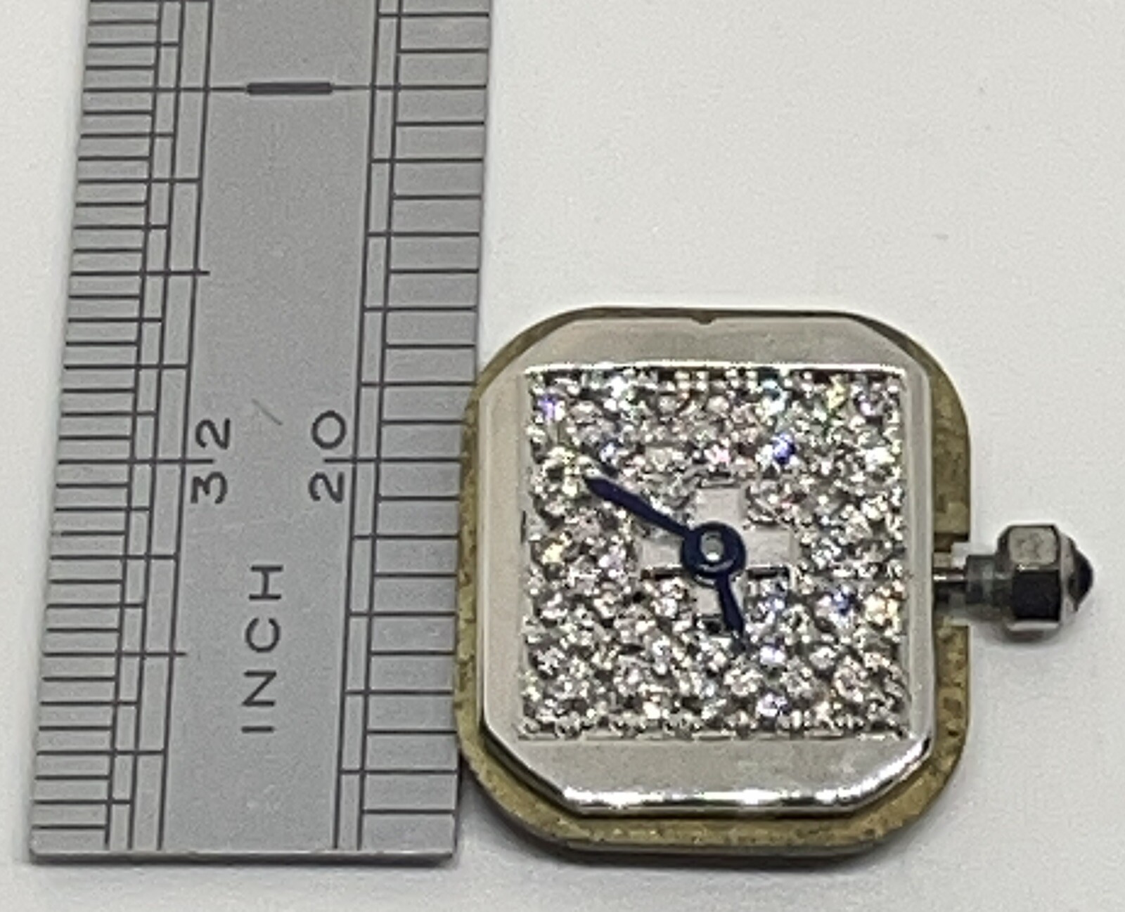 RONDA MOVEMENT Diamond Dial 4 Jewels Swiss Does Not Run