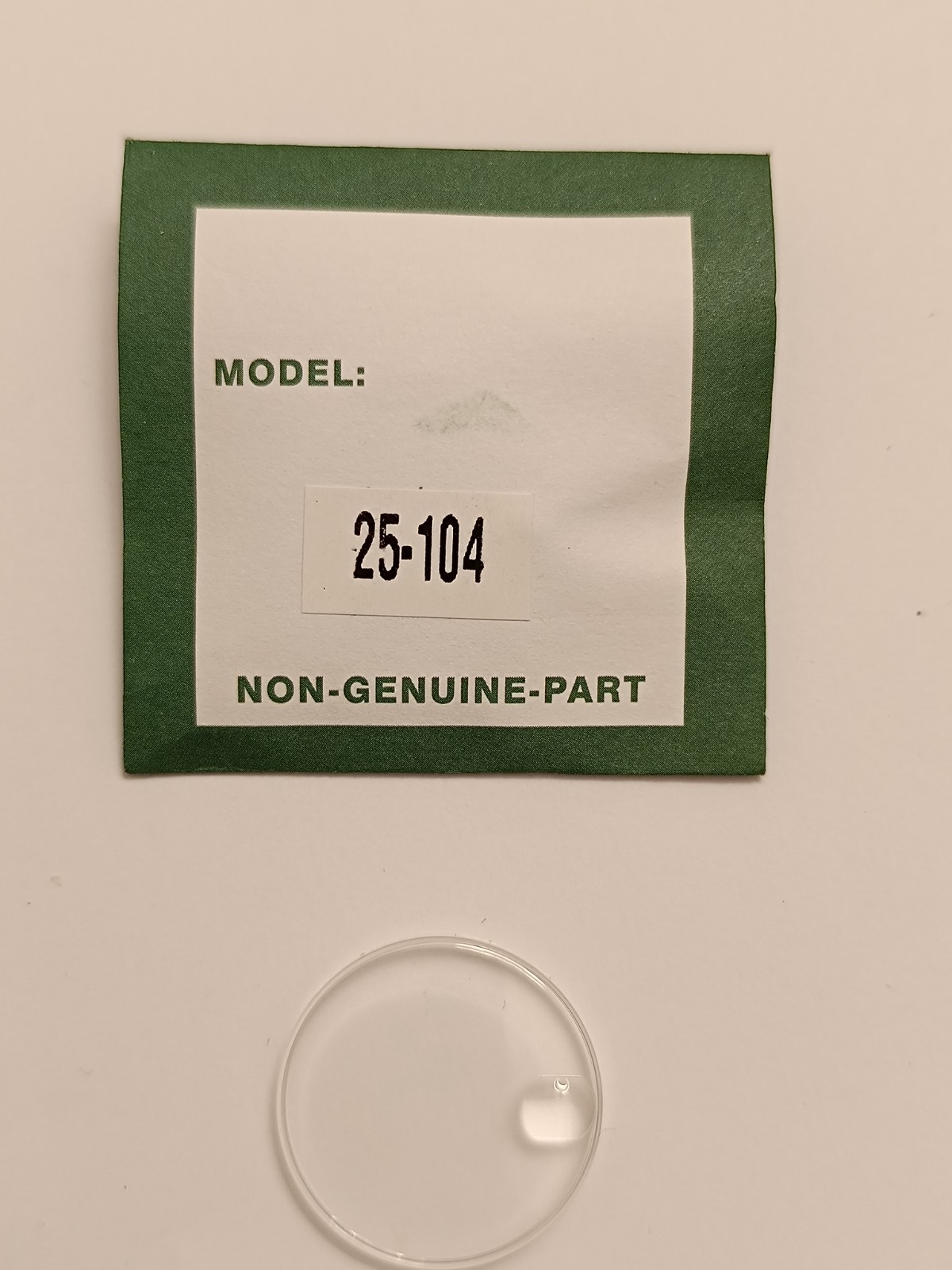 Rolex 25-104 Compatible Plastic Glass
