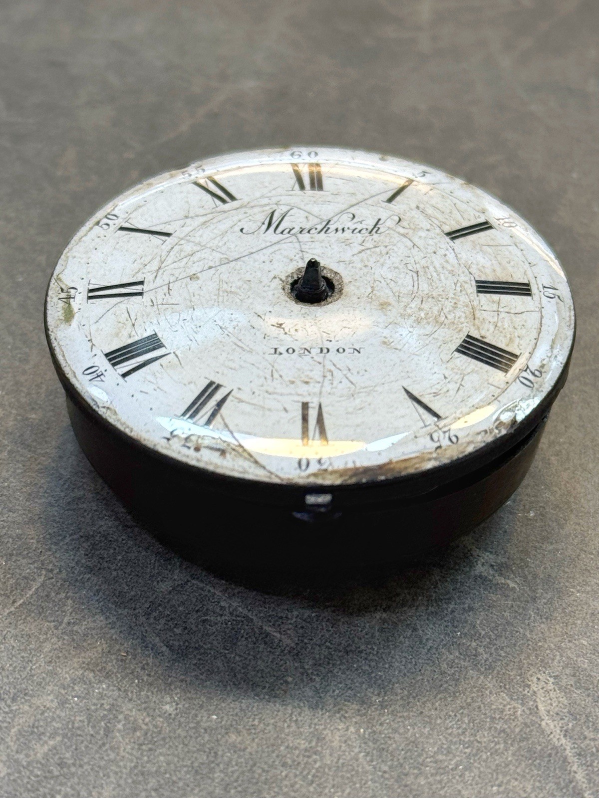 Antique Markwick London Verge Fusee Pocket Watch Movement & Dial Repair