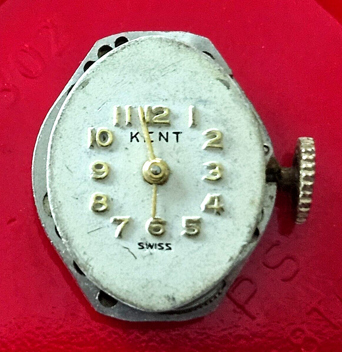 VINTAGE~KENT~7 JEWEL SWISS WATCH MOVEMENT