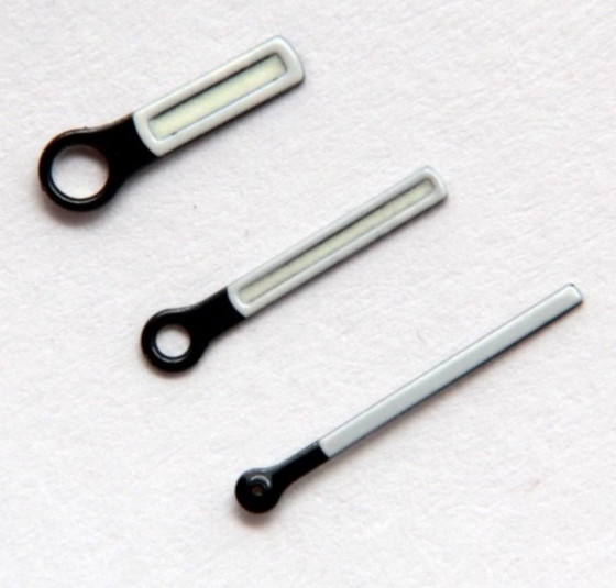 OEM GENUINE IKEPOD MANATEE WATCH HANDS ENAMEL FINISH 0.90 x 1.50 x 0.25 NOS NEW