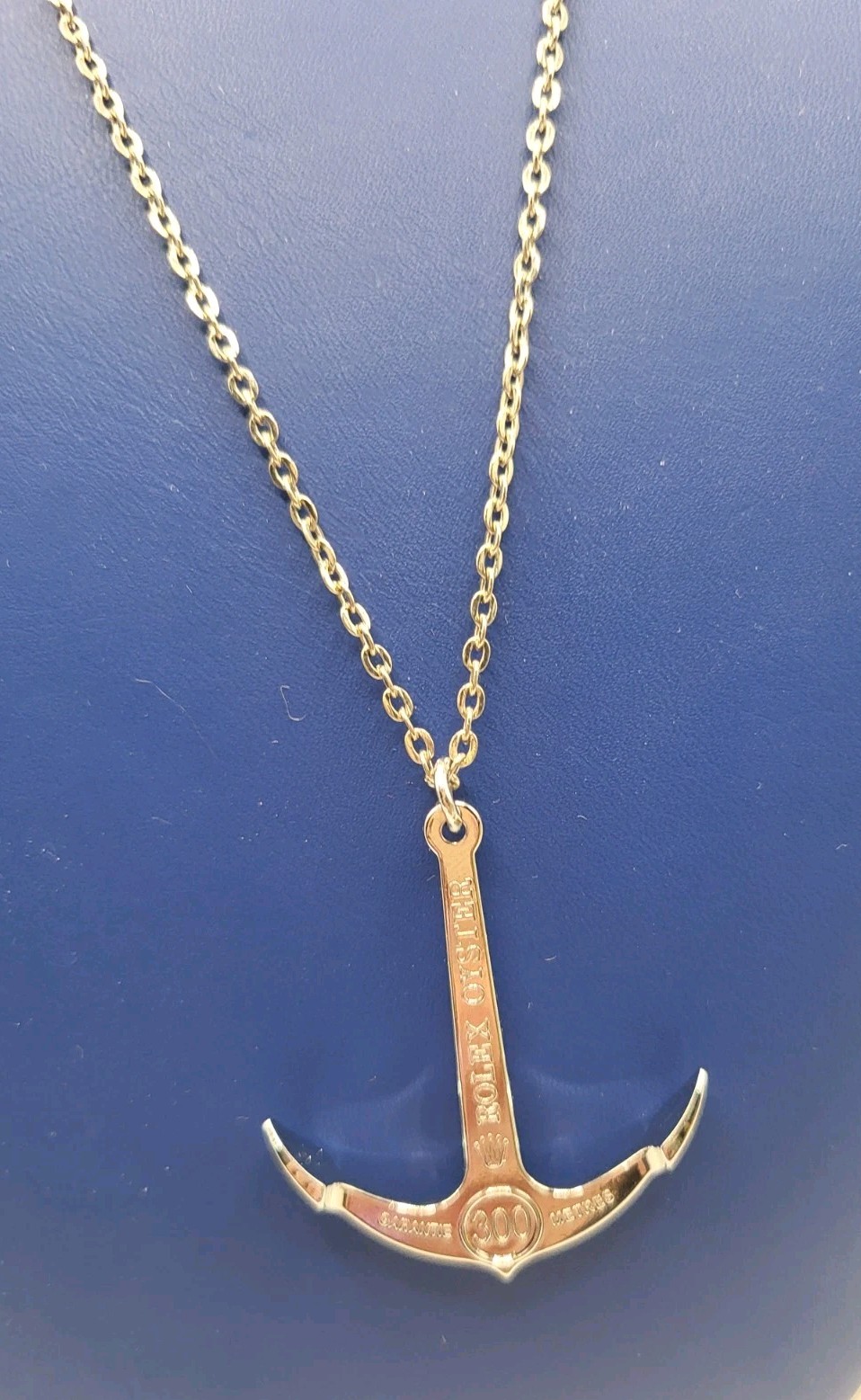 ROLEX Oyster Submariner Anchor Chain Necklace 300 Metres 1000 Ft
