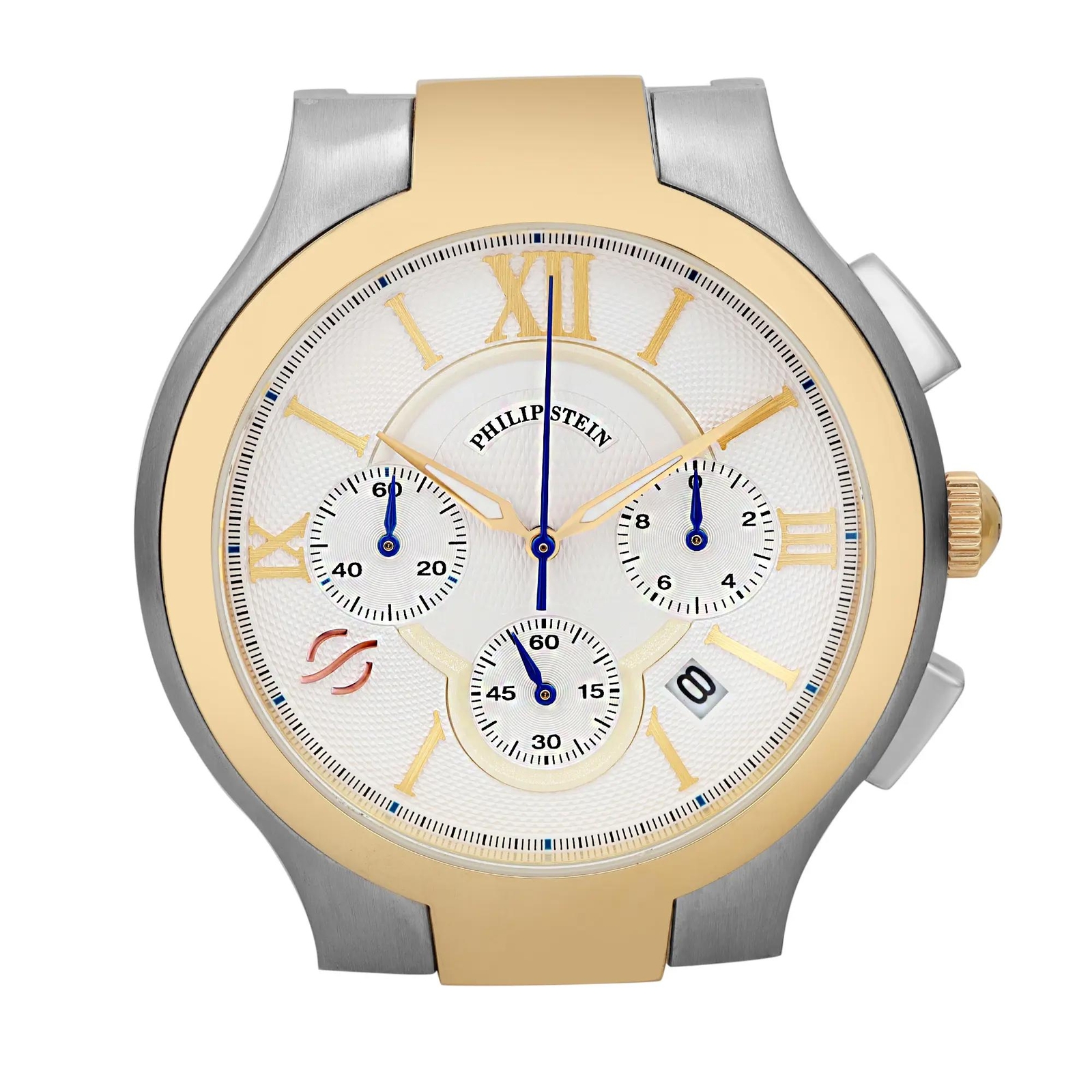 Philip Stein Signature 45mm Chronograph White Dial Unisex Watch Case 45TG-CRSILG