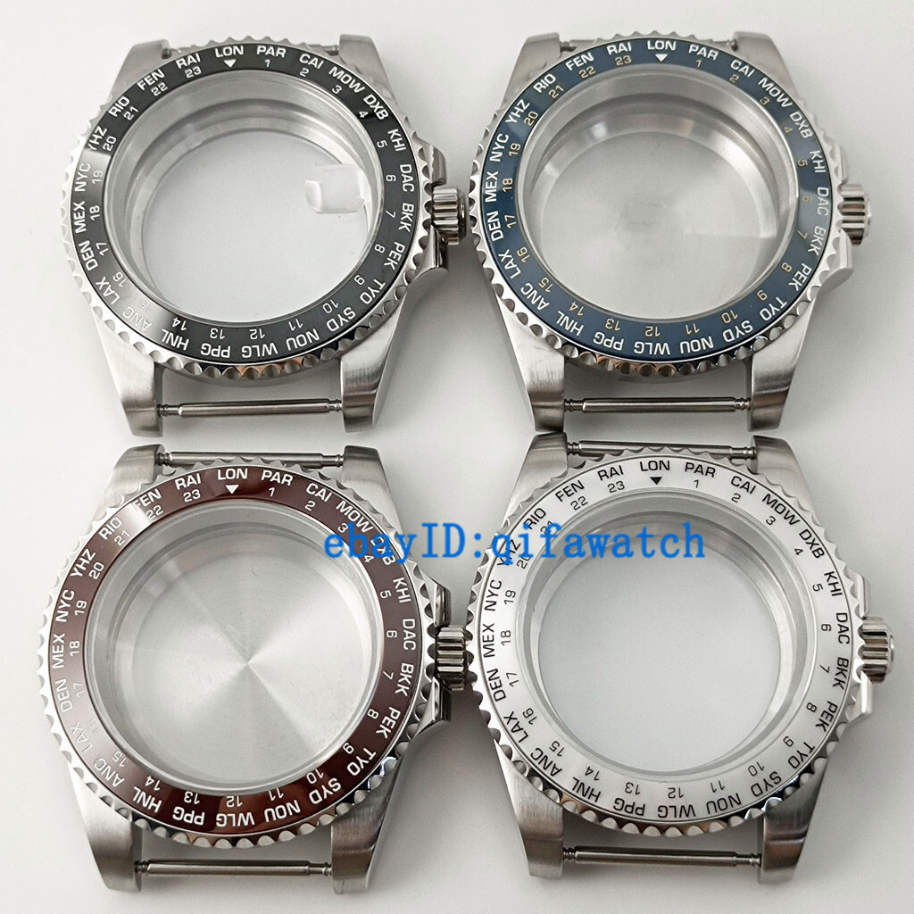 40mm Watch Case Ceramic Bezel Sapphire Fit NH34 NH35 NH36 ETA 2824 MIYOTA 8215