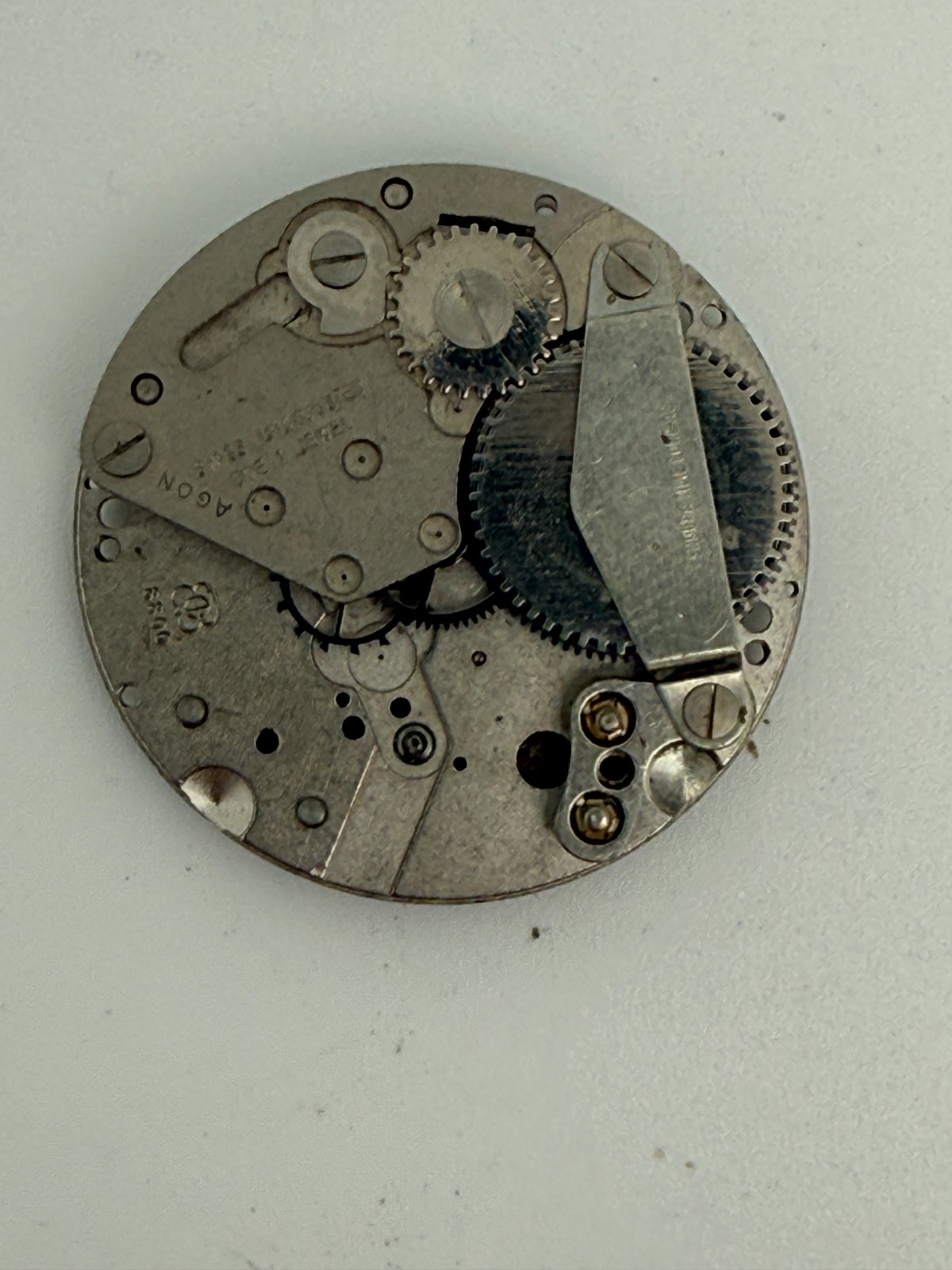 Vintage Jump Hour EB 8800 Swiss Movement For Parts or Repair