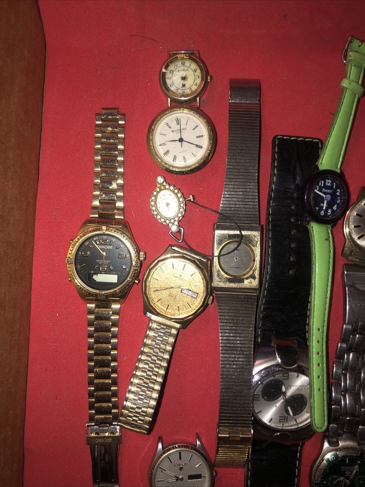 Lot Of Misc Wristwatch -most Missing Backs Or Other Parts Lot 12 For Parts