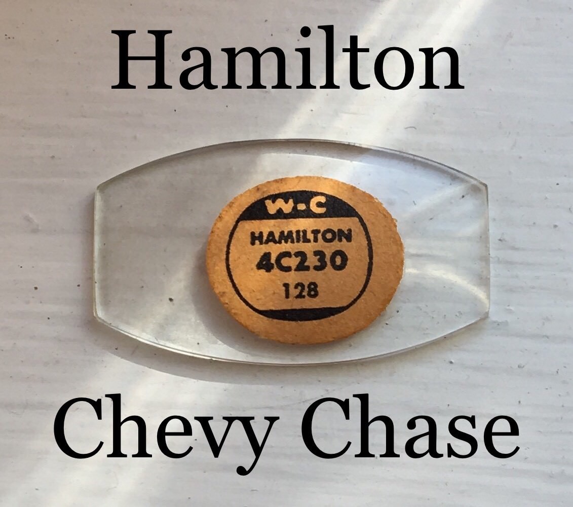 NOS Vintage 1928 Hamilton Chevy Chase Tonneau Ladies Watch Glass Crystal Antique