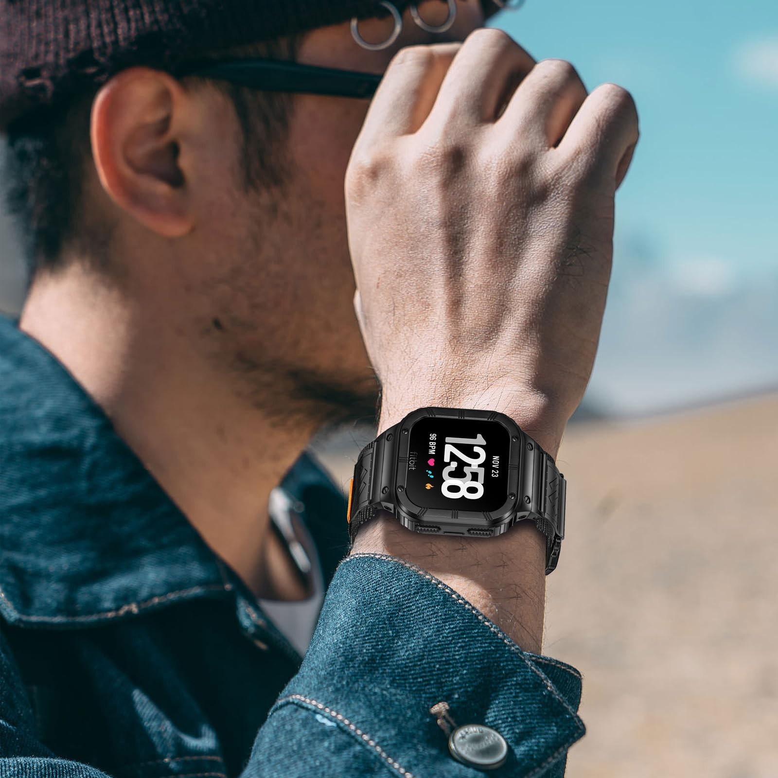 MioHHR Band Compatible with Fitbit Versa 4 3 2 1 /Fitbit Versa Lite/Fitbit Se…