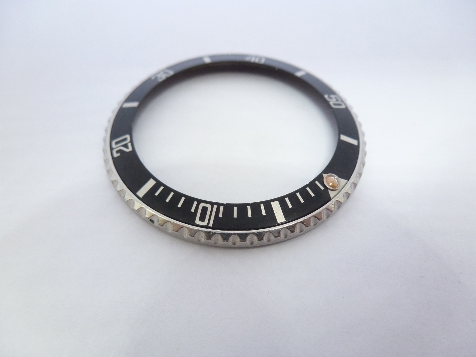 Genuine Rolex Submariner 16610/16800 complete bezel with insert vintage used –