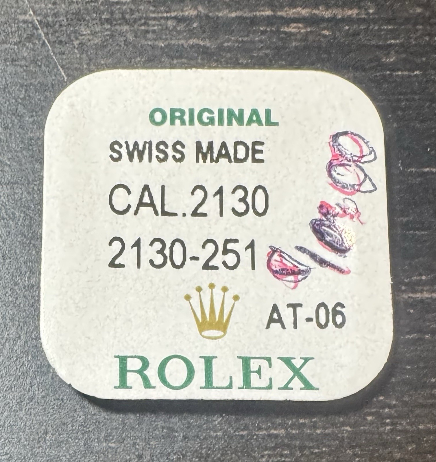 Rolex Cal. 2130 Part 251 Intermediate Setting Wheel 2130-251