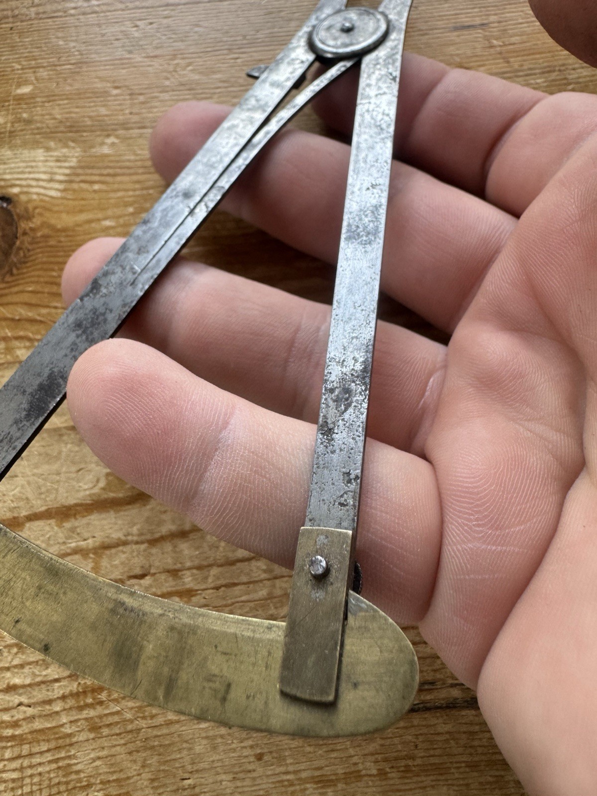 Vintage Douzirme Watchmaker Gauge Jeweler Watch Repair RARE Tool Steel/Brass
