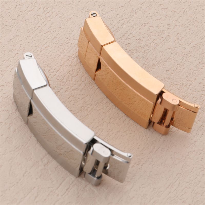 904L Deployment Buckle Clasp Fits Rolex Yacht-Master Daytona Gold Rose Silver