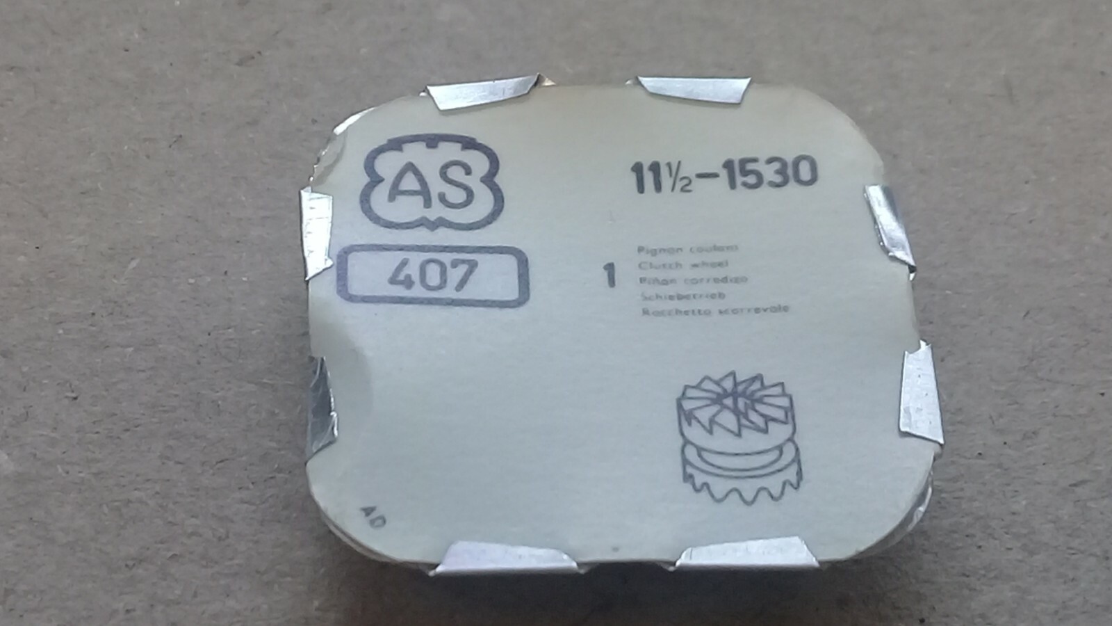 ETA 1530 – Clutch Wheel – Part 407 – 11.5”’ (TC812)