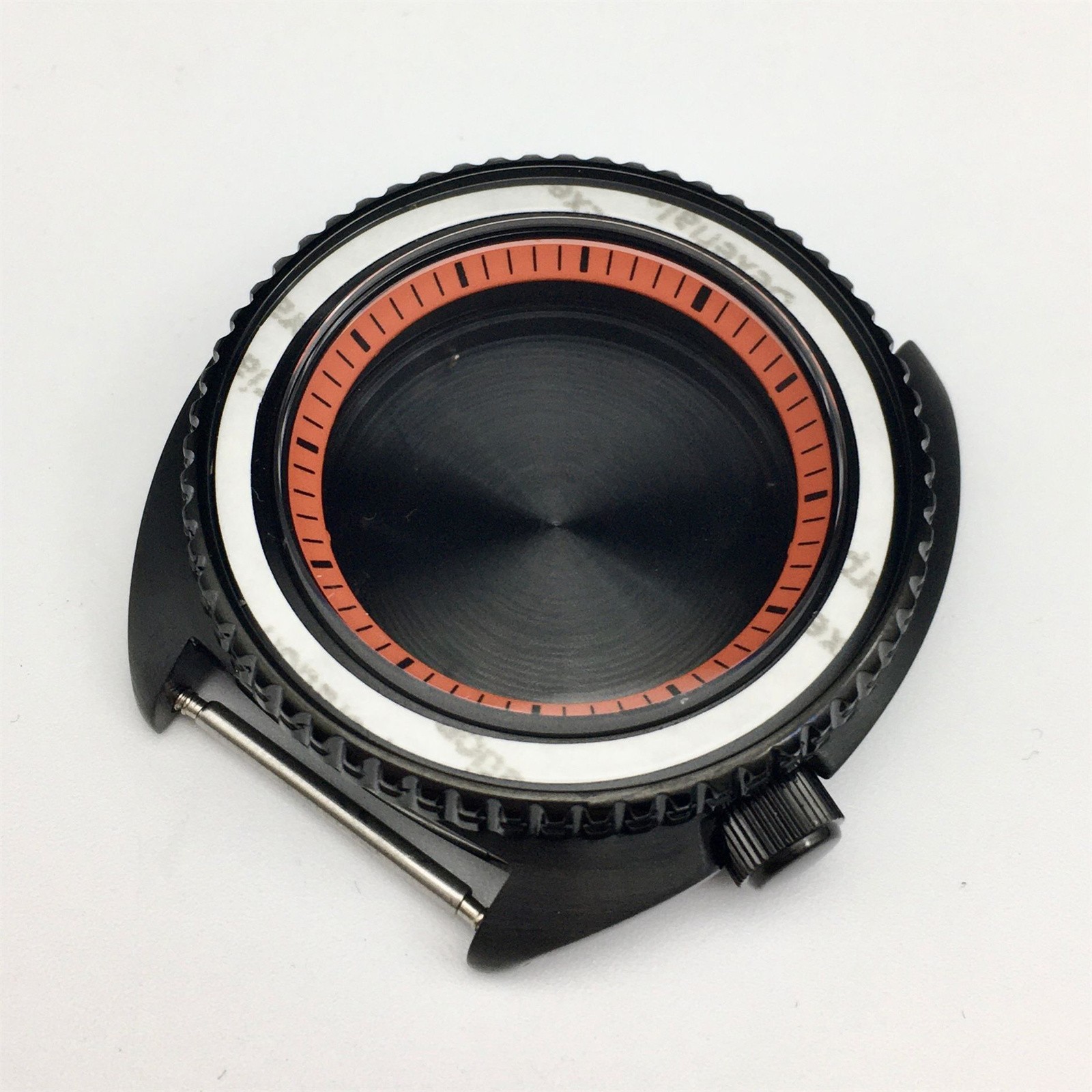 Steel Inner Shadow Watch Case Diving Watch Case for NH35A/NH36A SKX007 Movement