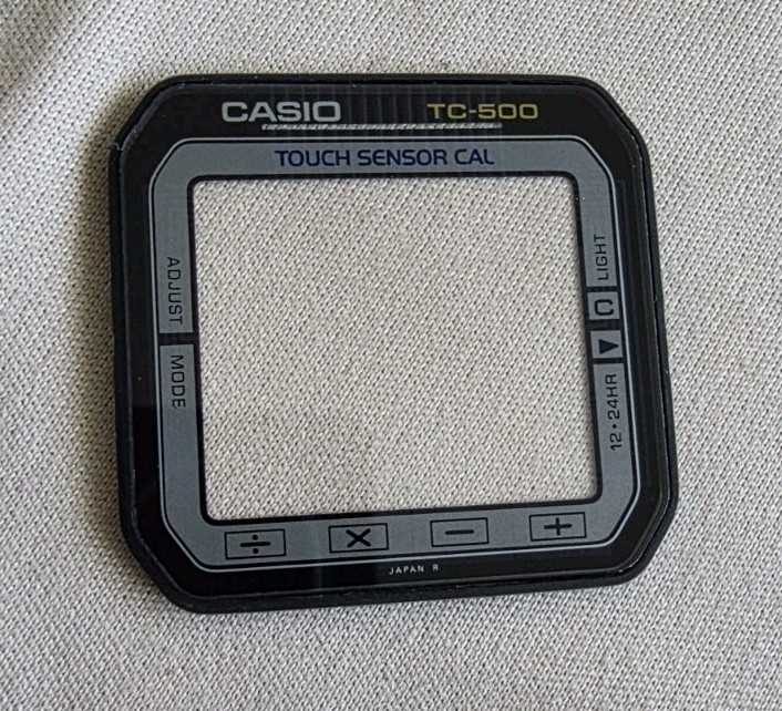 Vintage Casio Tc500 Watch Glass NOS With Gasket