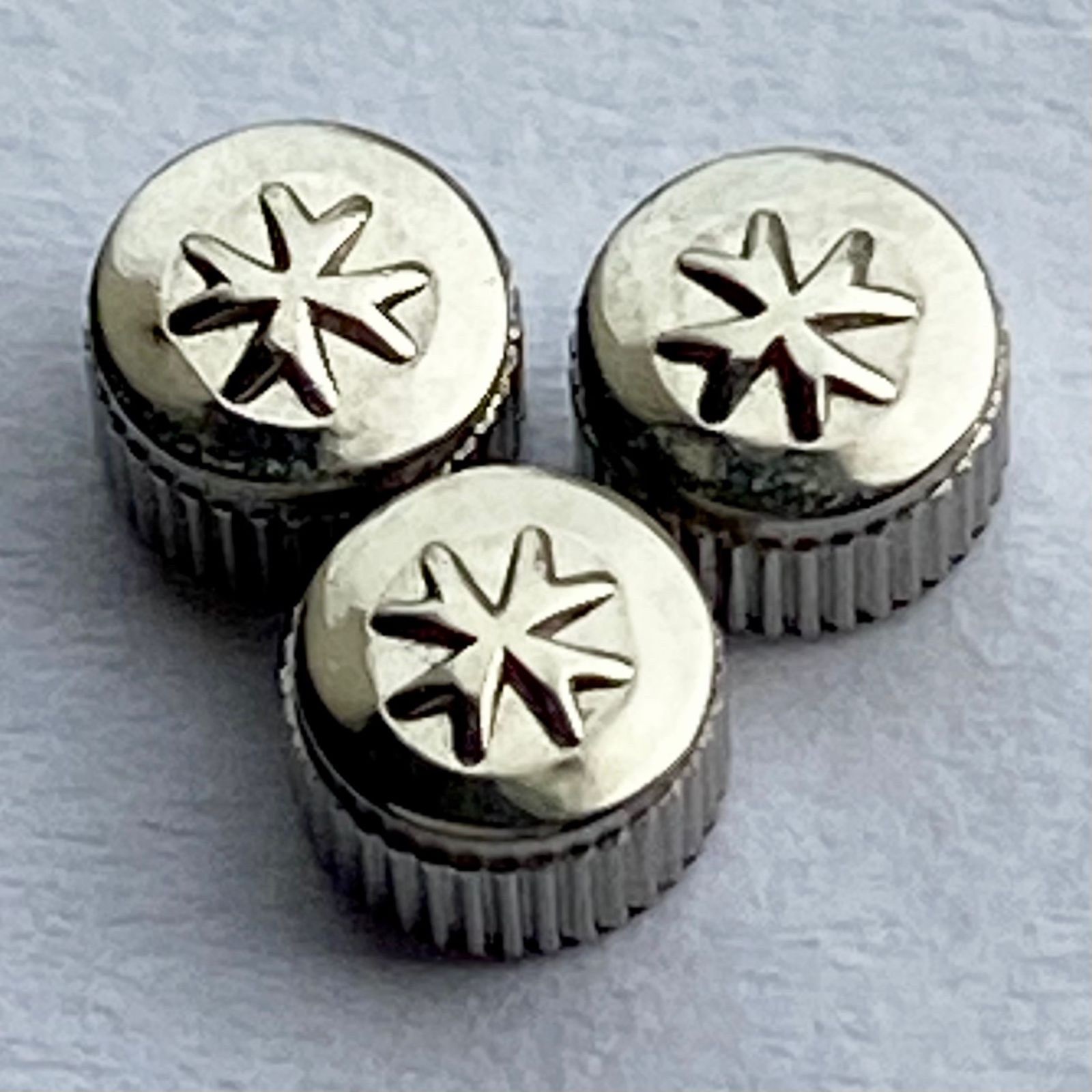Silver Stainless Steel Vacheron Constantin VC Crown 3.5mm x 2.5mm, Tap 10