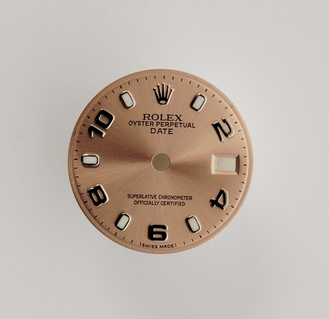 Genuine Factory Rolex Dial Salmon 26mm Date Arabic 6917, 69170, 69240, 79160