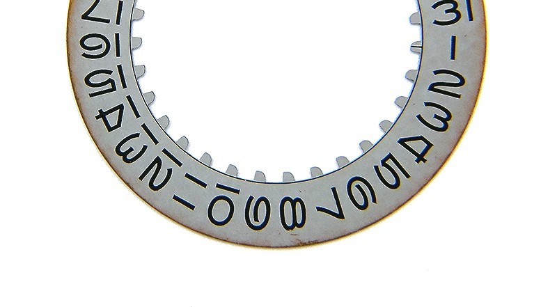 Vintage Genuine Rolex 3035 5099 Caliber Gray Grey Bold Date Indicator Wheel Disc
