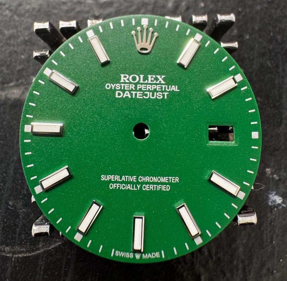 Rolex Mens Datejust 126234 126200 Custom Green Index Lume Dial 36mm Newstyle