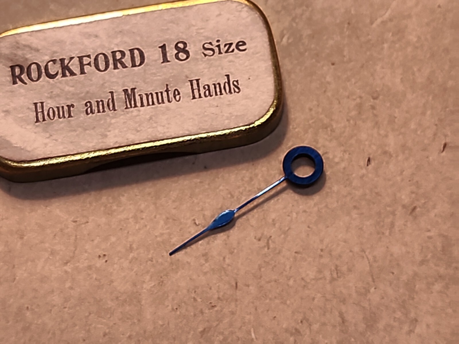 NOS Rockford 18s Blue Spade Hour Hand With 245 Hole Size