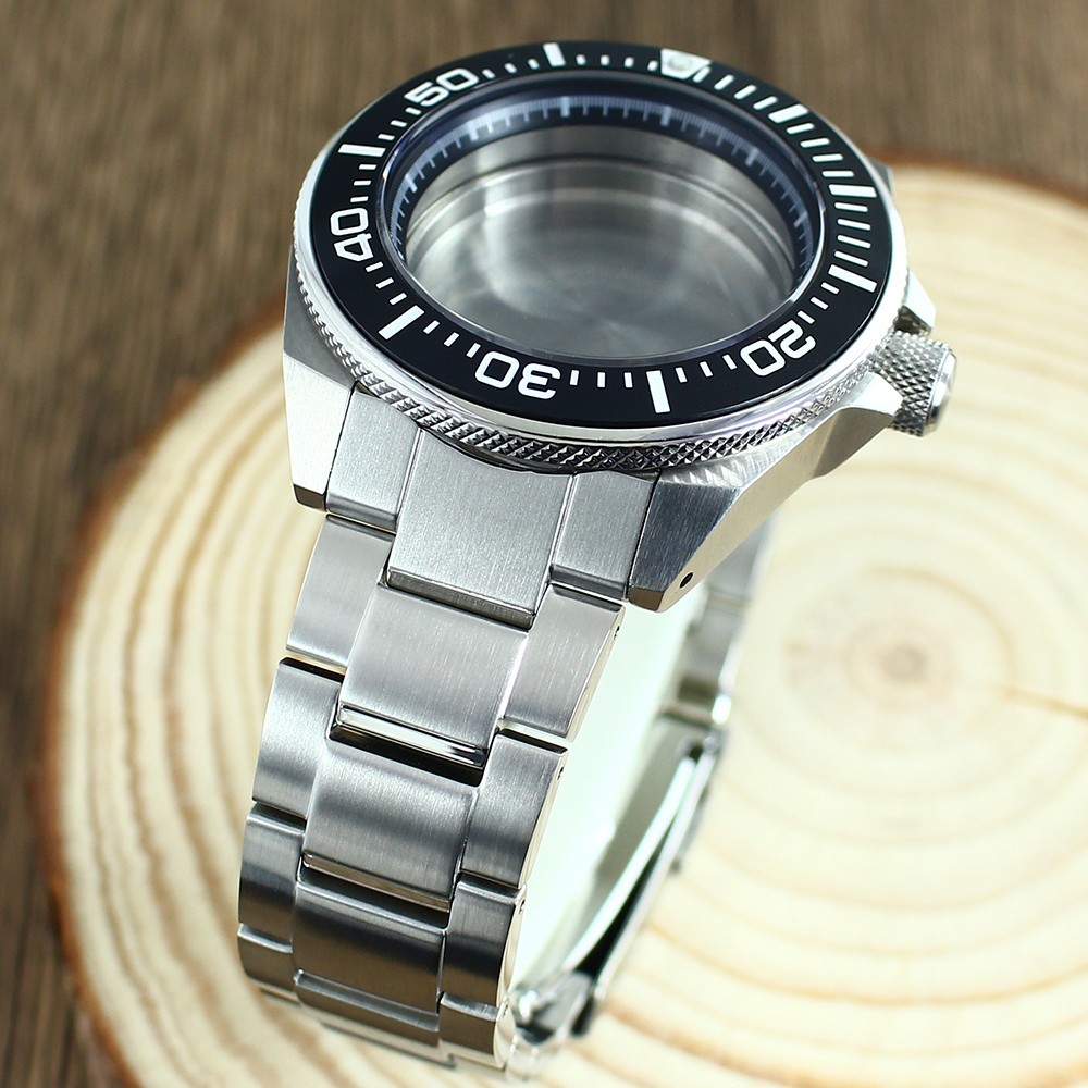 Sapphire NH35 Watch Case Wristband 43.8mm Modify Samurai Mod For NH34 NH36 NH38