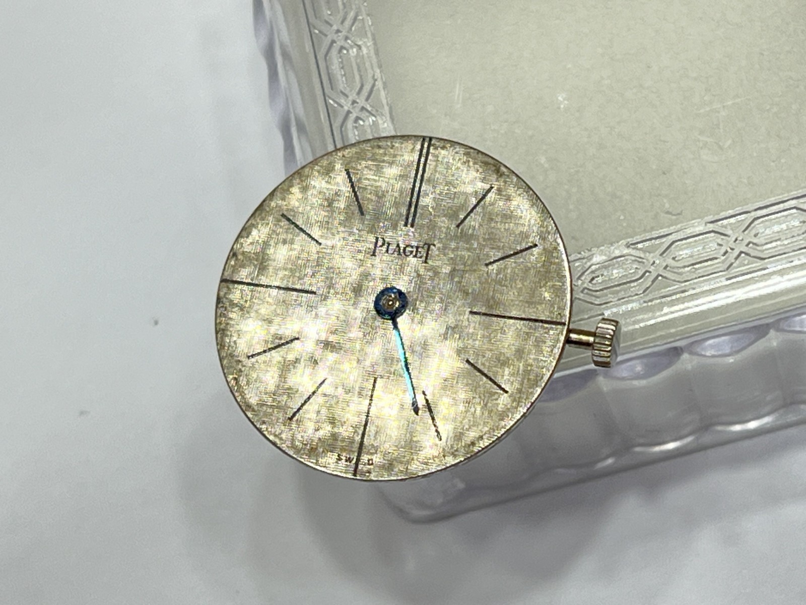 Piaget Manual Cal.9P Dial & Movement & Crown Swiss Made Ultra Thing Running