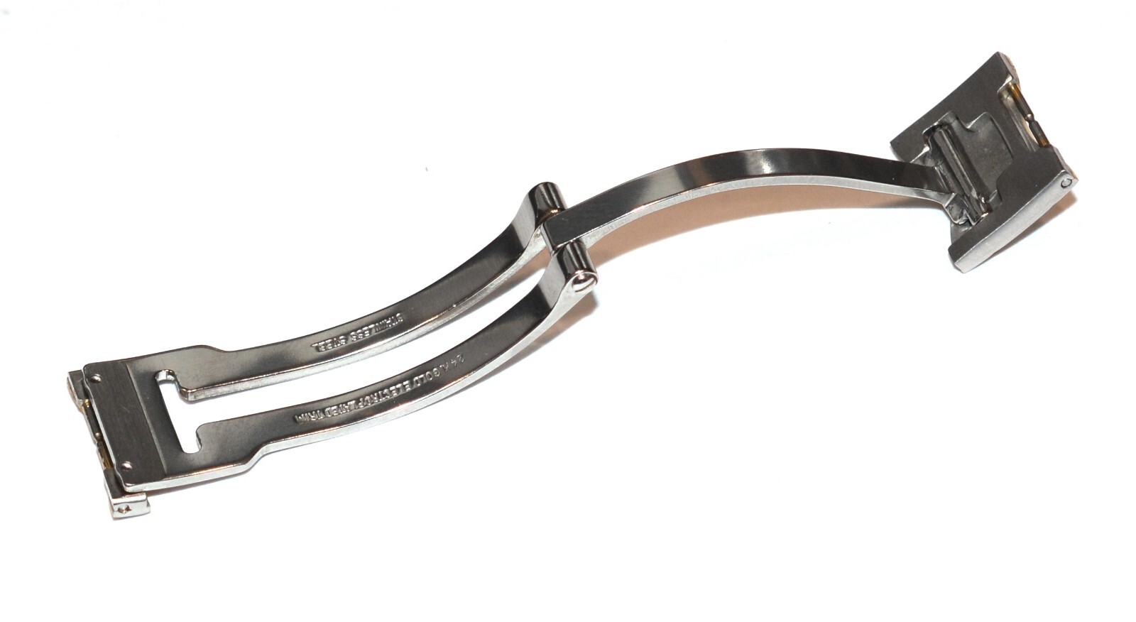 Authentic 15mm Ebel Classic Wave Stainless Steel/ Gold Plated Bracelet Buckle!