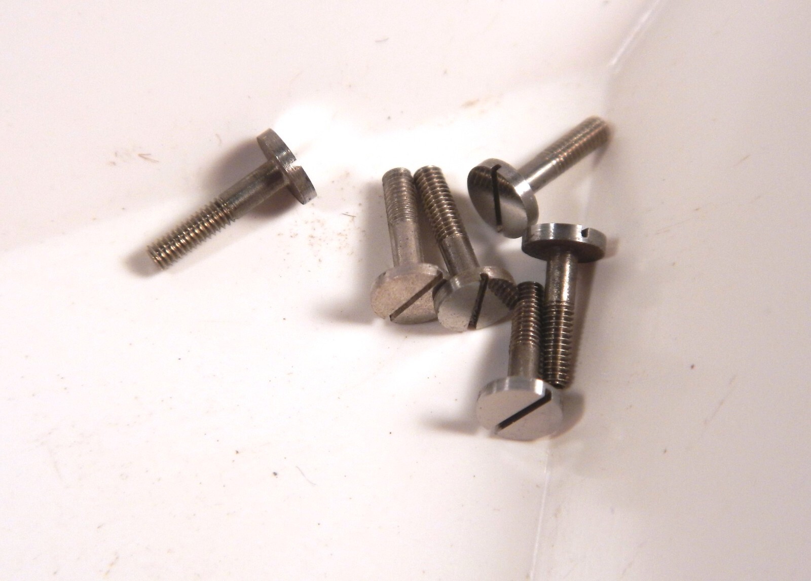 1 Pair of NOS Hamilton Watch Pocketwatch Flat Head Case Screws: 2.7mm x 4.2mm
