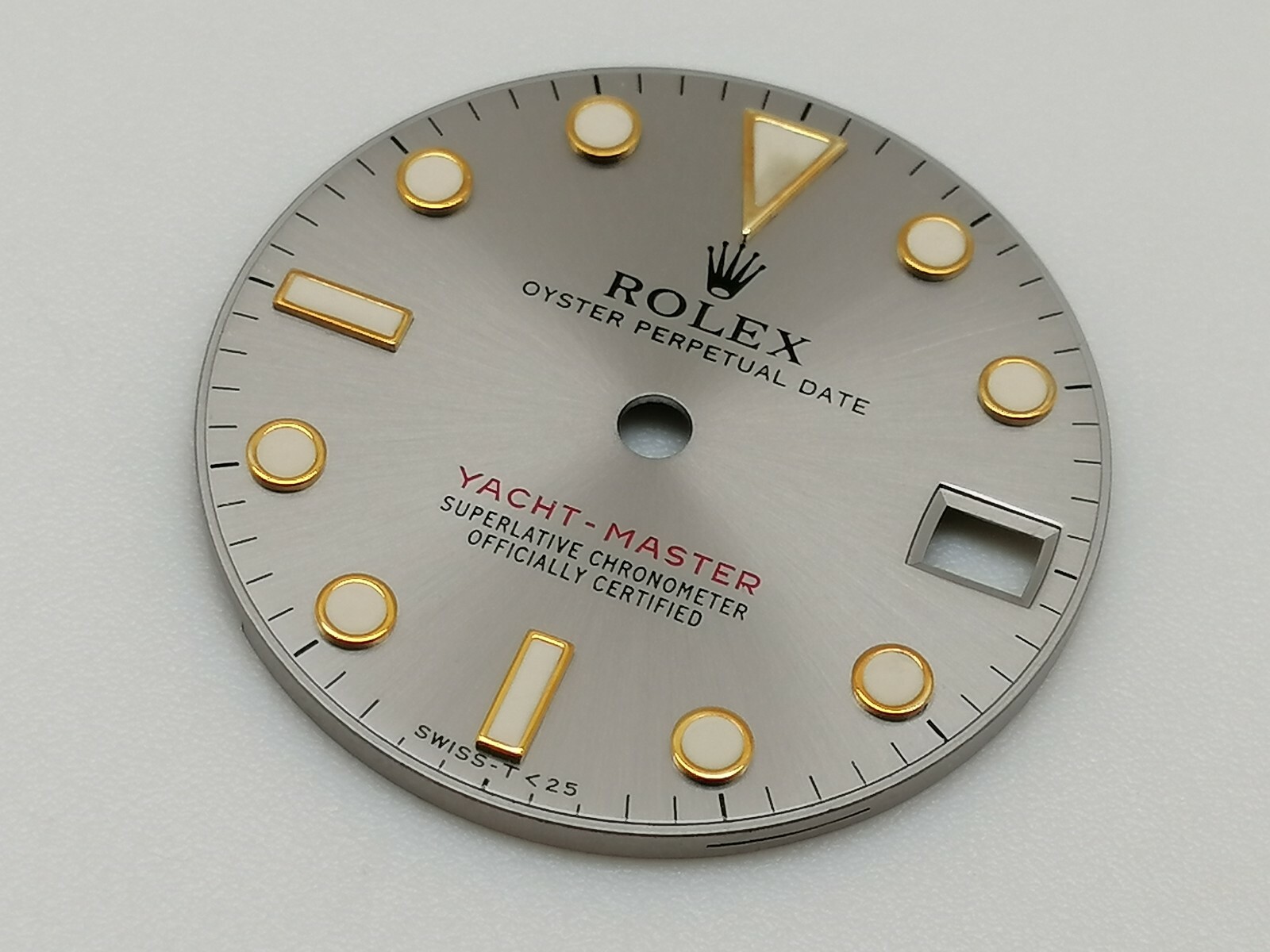 ROLEX YACHTMASTER 68628 & 68623 MEDIUM WATCH GREY DIAL 24 MM (GOOD & ORIGINAL)