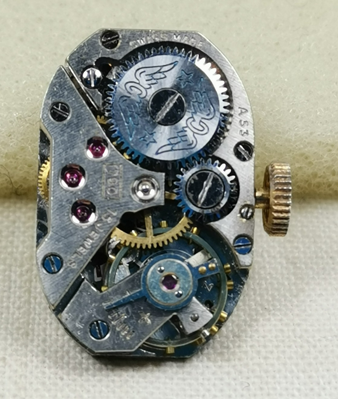 Lot 8 x Rotary Swiss Wristwatch Movements Repair/Parts
