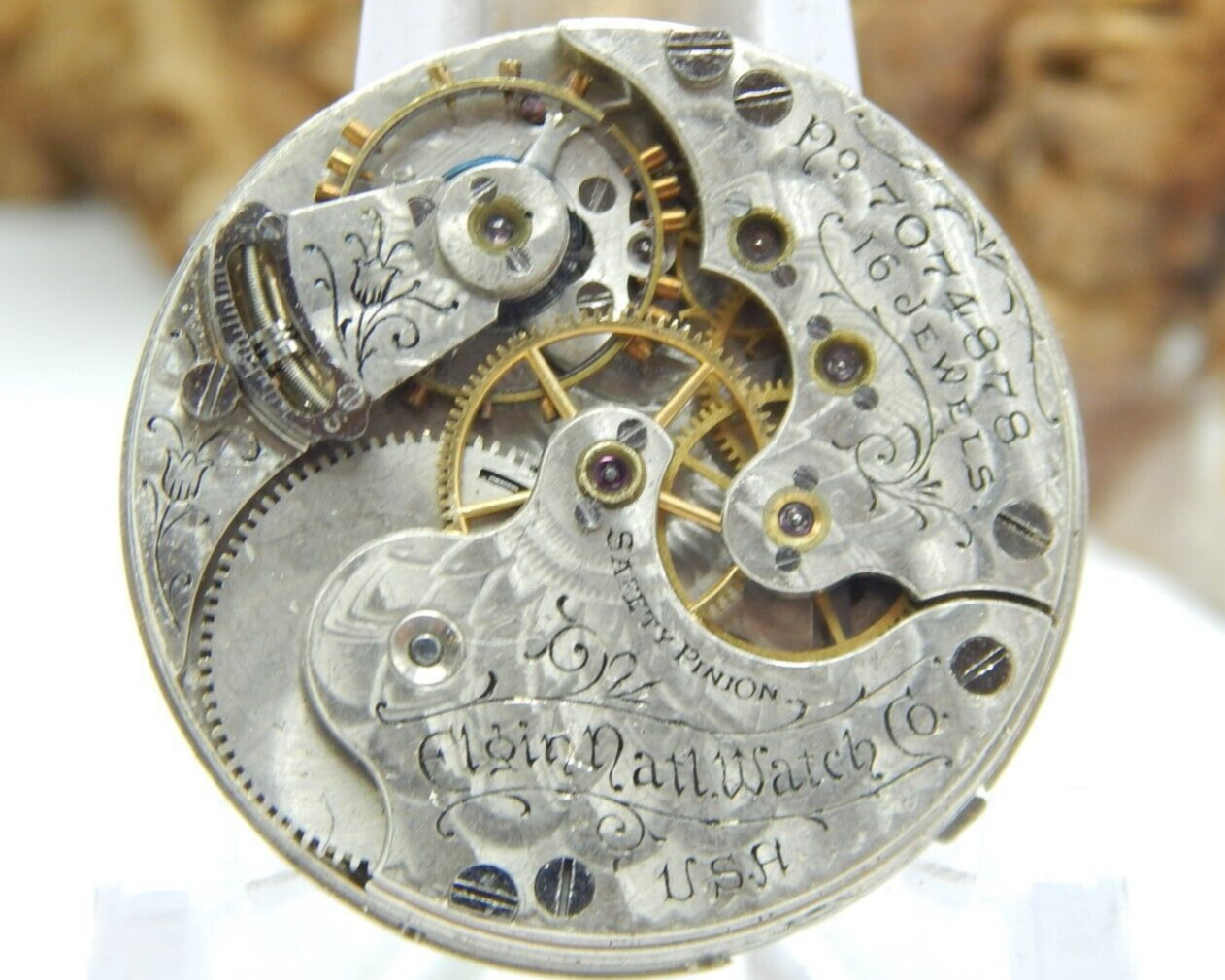 Antique Pocket watch movement Elgin Ladies Grade 271 model 1 16 jewel 0 size