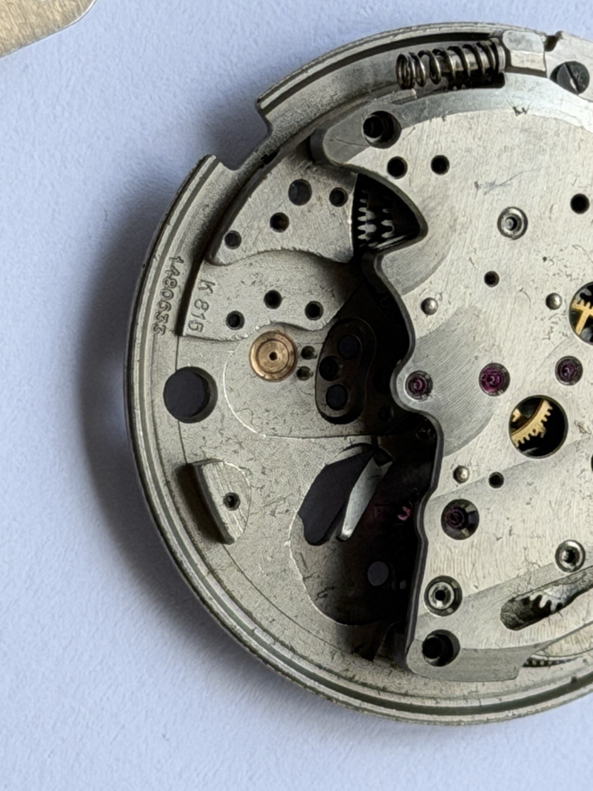 Jaeger LeCoultre Memovox K815 Movement For Parts Or Repair