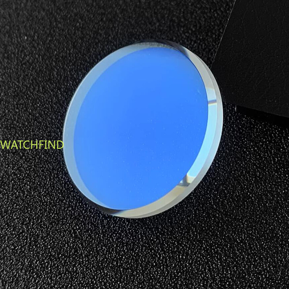 AR Blue/Red Sapphire Flat Watch Glass Big Chamfer Crystal fit SKX013 SKX015