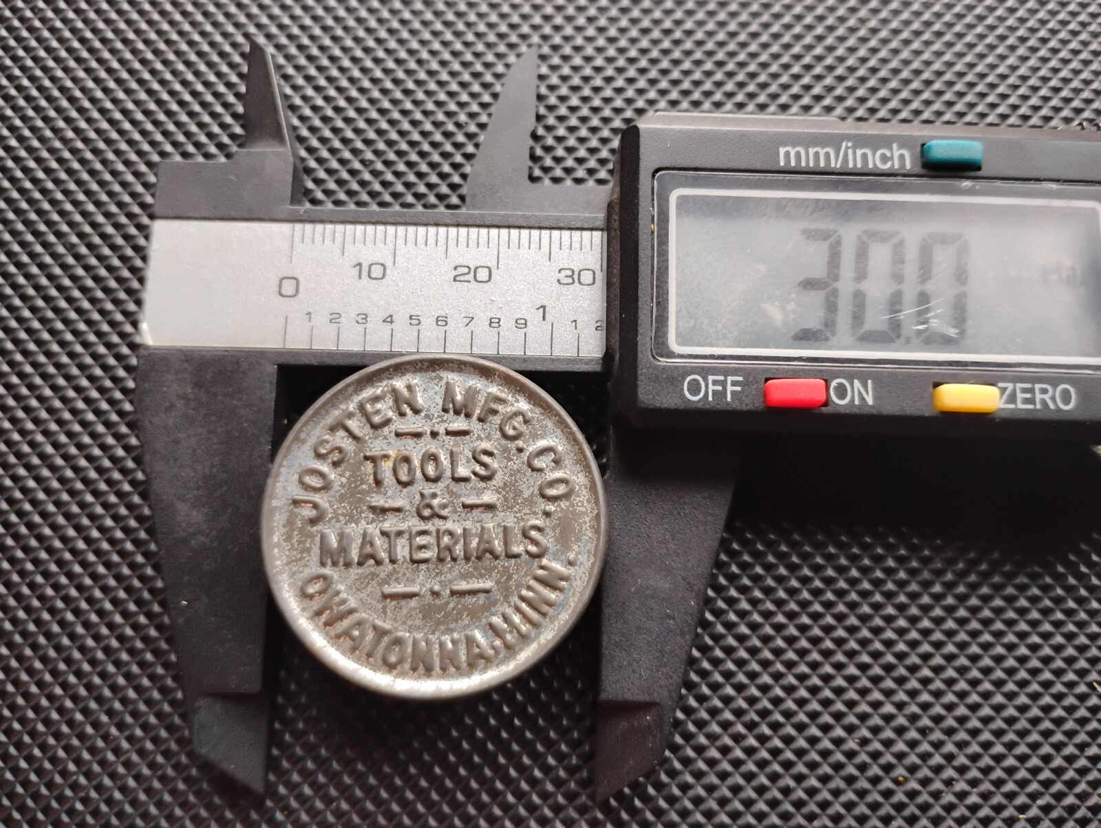 Watch Parts Tin Josten Mfg. Co. Tools & Materials Owatonna Minn. Embossed 30mm
