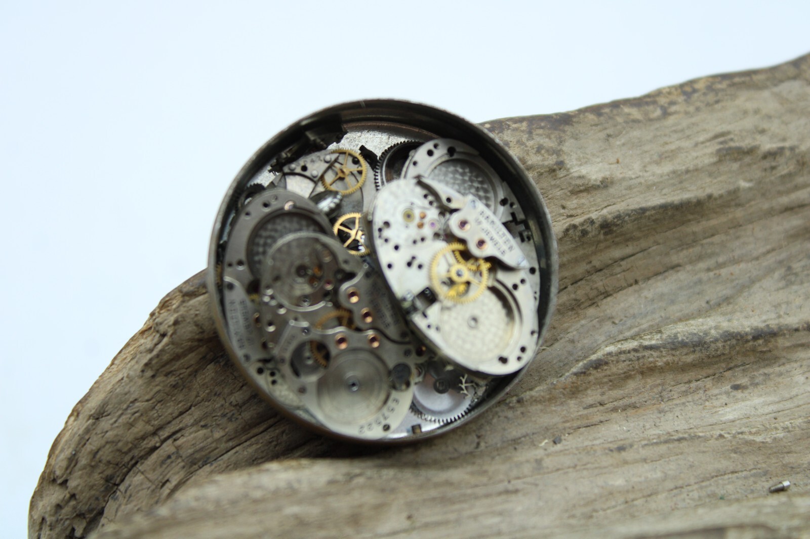 HAMILTON 989 SWISS WRIST WATCH MOVEMENT PARTS LOT (KD2)