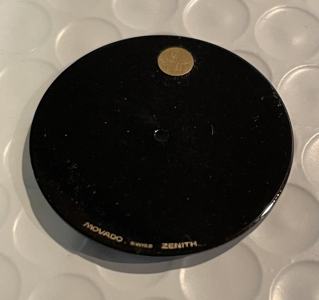 MOVADO – DIAL – SWISS MADE – BLACK – 29.5mm New Vintage Black Gold Dot