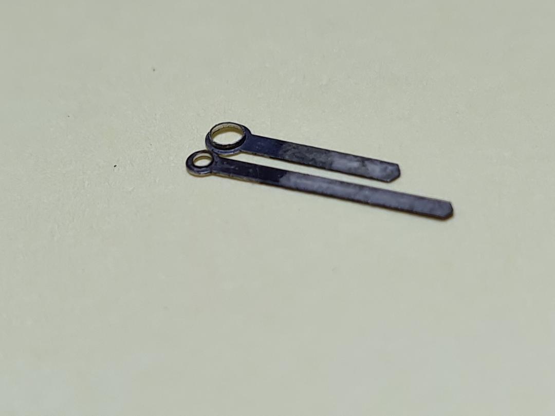 GENUINE USED BLACK HANDS HOUR MINUTE PATINA SEIKO 6139-6012 6013 6139-6040 6139