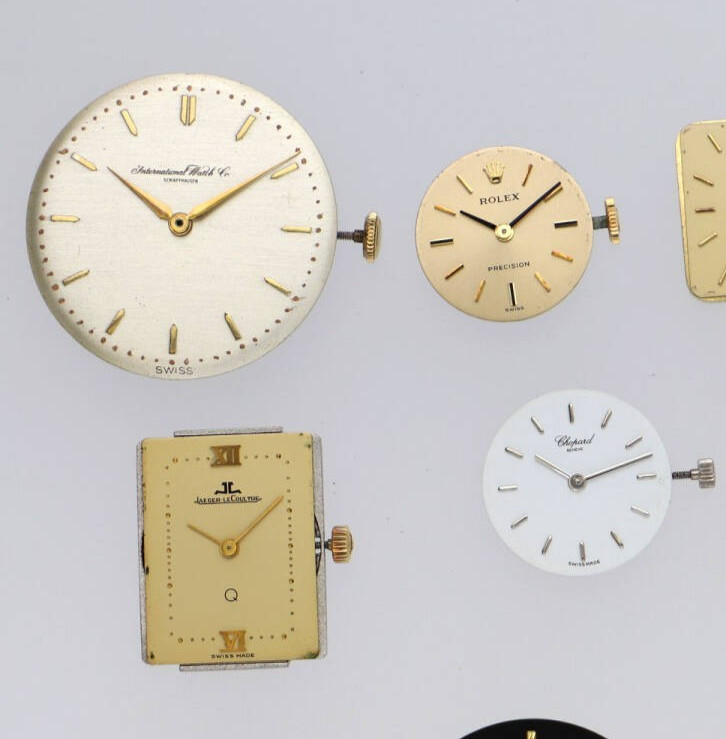 Rolex, etc Movement Watch Parts Lot 11pcs set Wrist Watch Parts Junk item