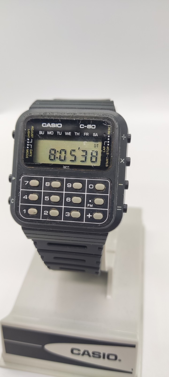 Casio C-80 Vintage Calculator Watch made in Japan – New Battery & Strap