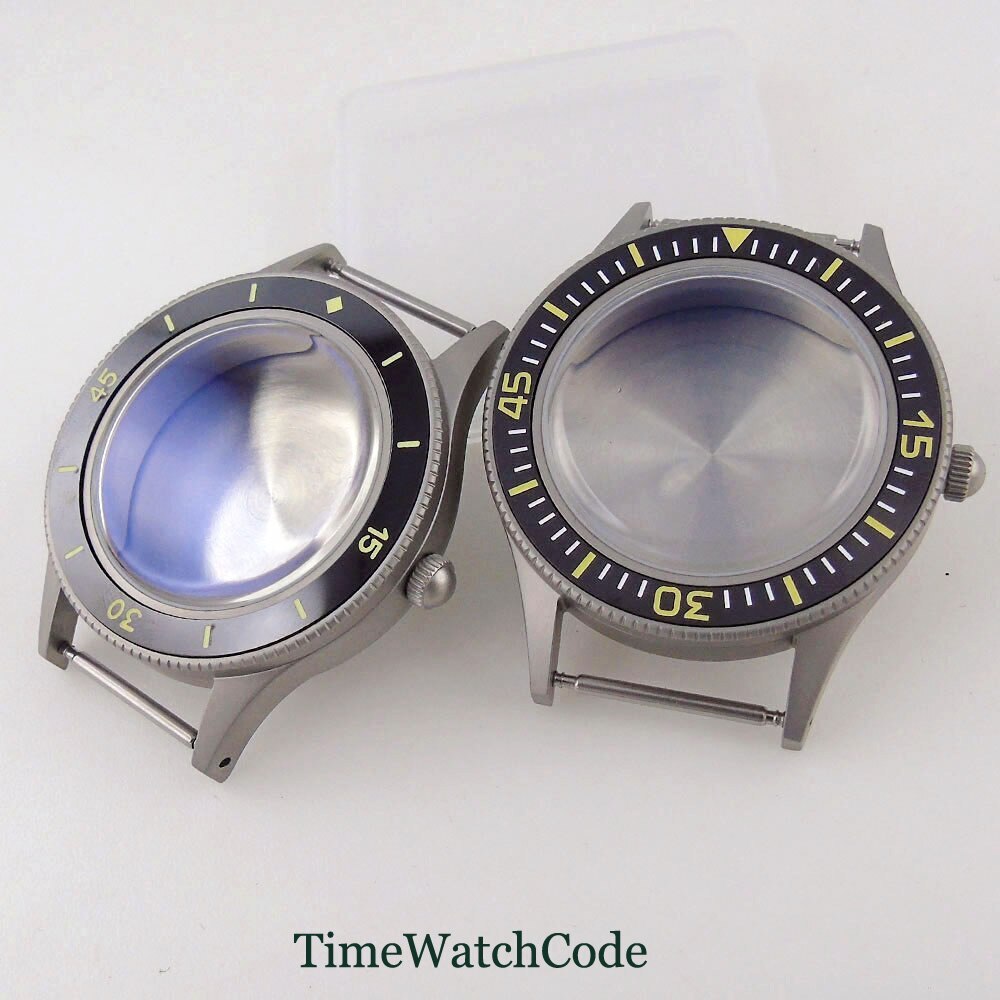 40mm Watch Case AR Domed Mineral Glass for NH35 NH36 ETA2824 PT5000 Super Lume