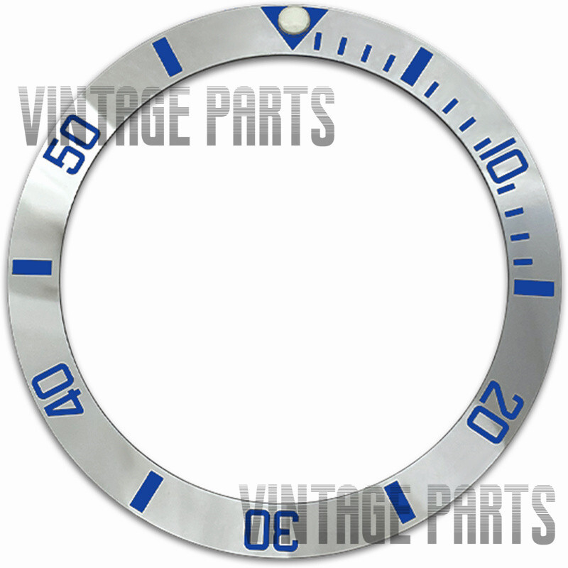 38*30.5mm silver plated slope ceramic bezel insert fit for RLX