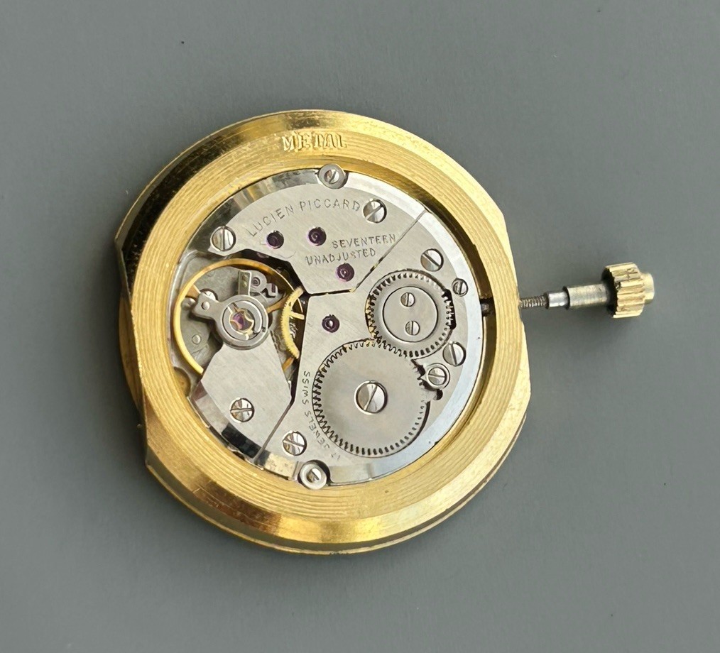 Lucien Piccard 17Jeweles Manual Wind Swiss Watch Movement Cal. P7001 Working