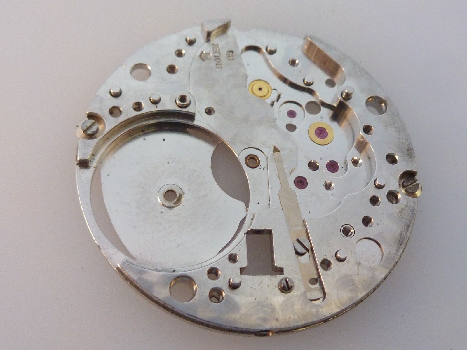Genuine Vintage Rolex 1520 1530 1570 Complete main plate perfect with all stone