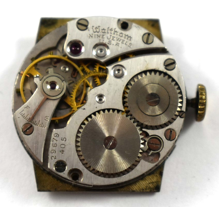 Vintage Waltham Manual Wind 609 6/0s 9J Wrist Watch Movement lot.wo