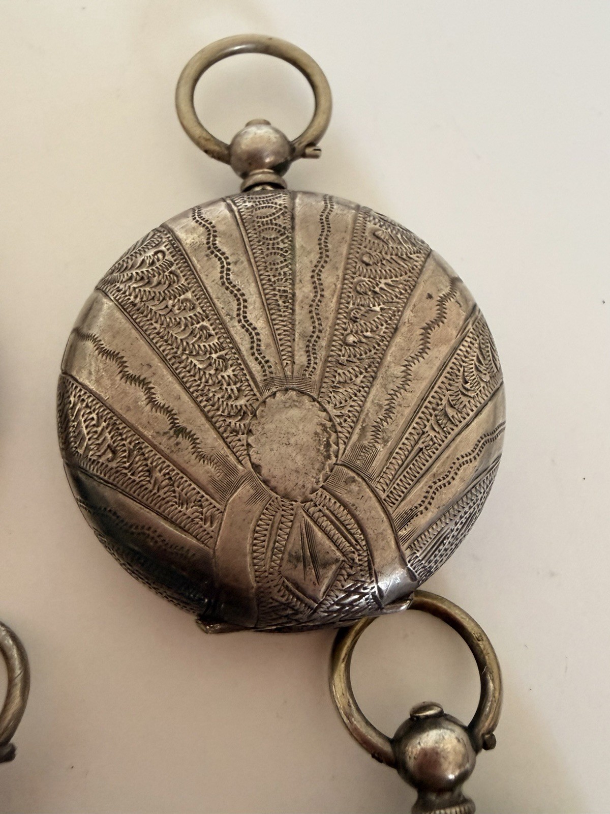 Lot of 5 Antique 800 Silver Pocket Watches & Cases Repair Spares Parts