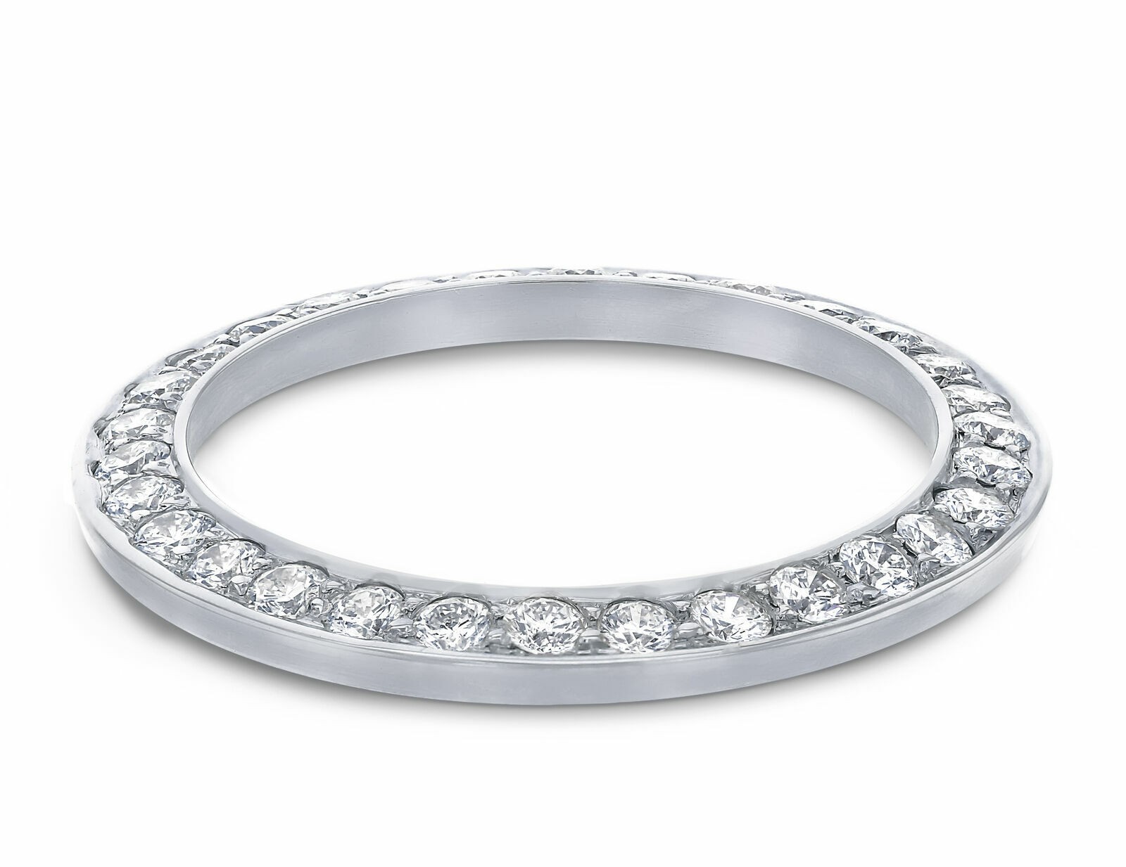 LADIES 1.65CT BEAD SET NATURAL DIAMOND BEZEL 14KW FOR ROLEX 79166, 69079, 69089