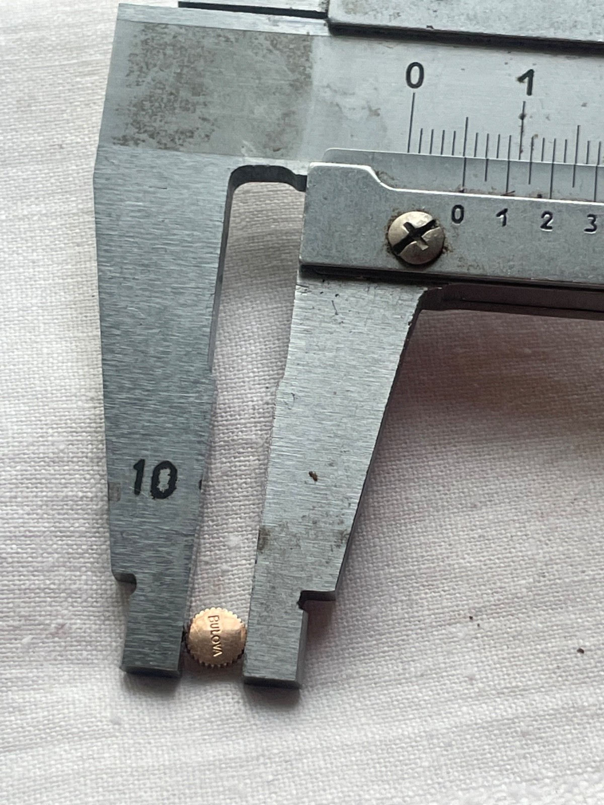 Kit of 3 original yellow gold filled 5mm crowns for Bulova watch