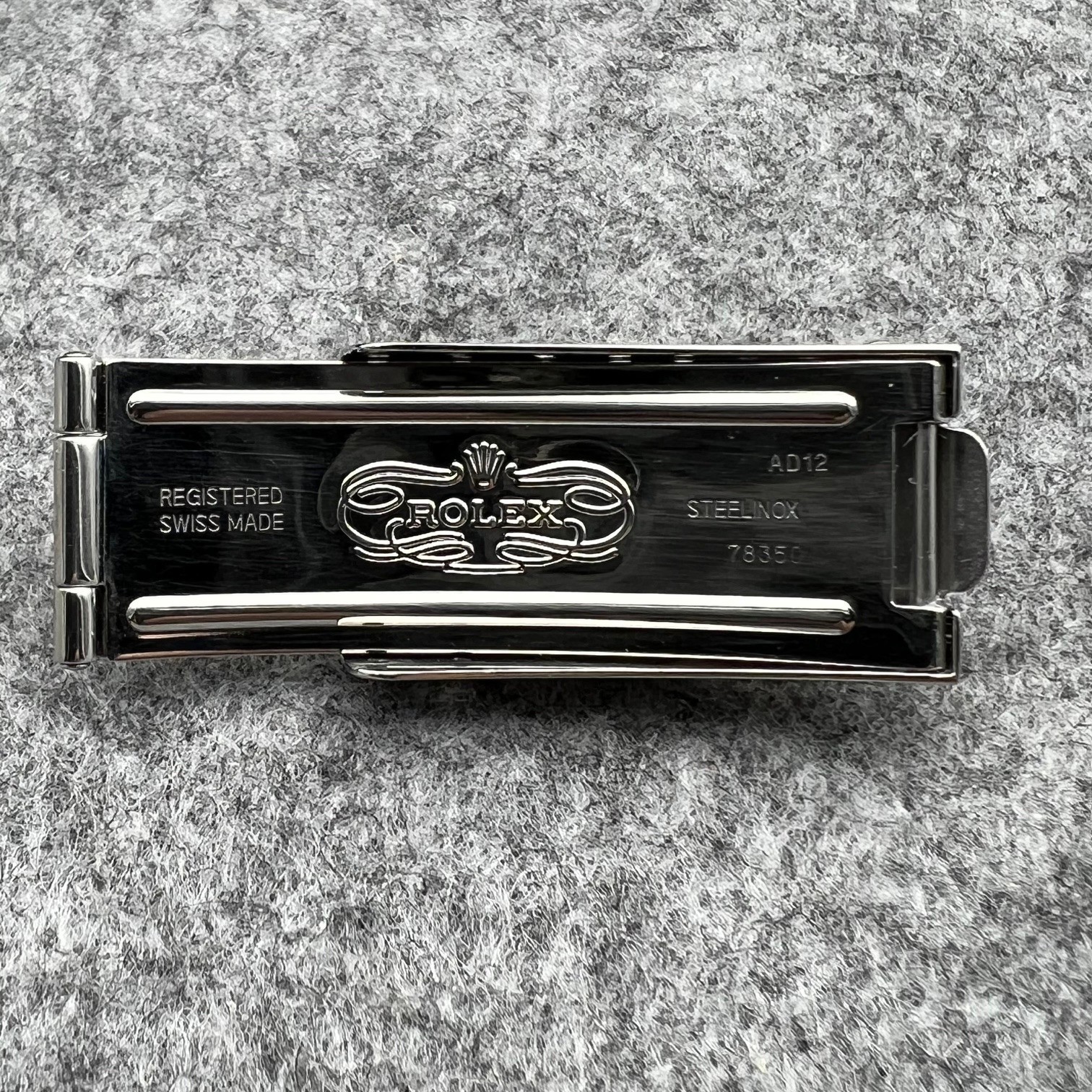 Original ROLEX Clasp 78350 AD CODE (Y.2003) for Manual Daytona Airking Date MINT