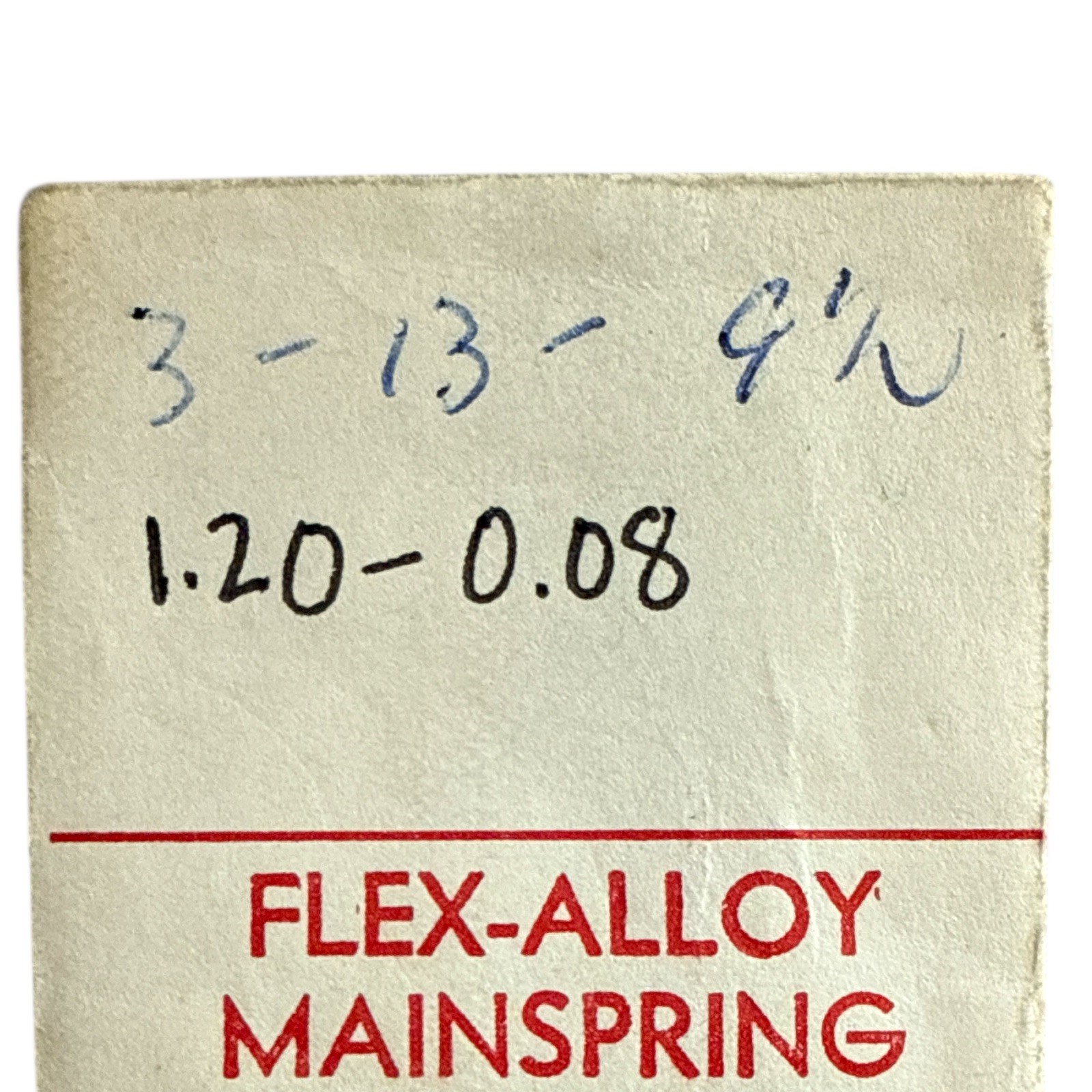 Rolex 1100 Mainspring 1.20 x 0.08 x 241 MS-313E Alloy Denn. 3 x 13 x 9 1/2 Read!