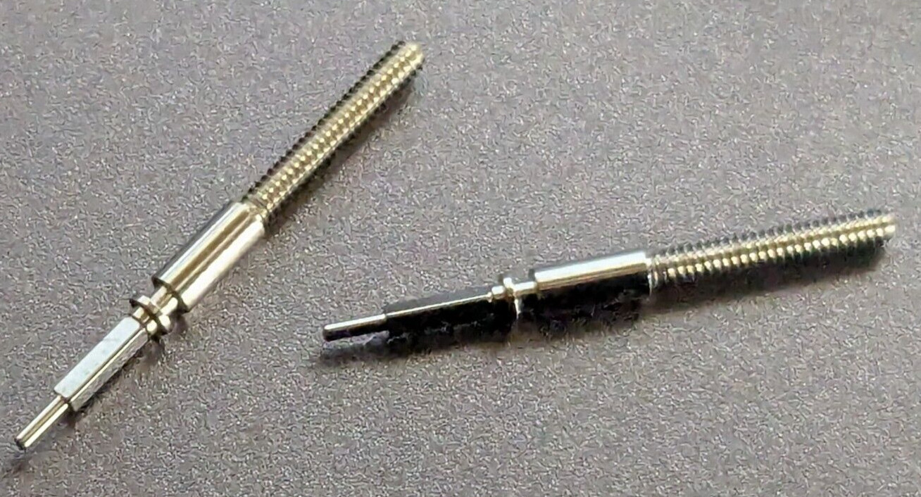 Lot of 2 NOS Benrus CW DN EC Watch Movement Winding Stems Part# 401